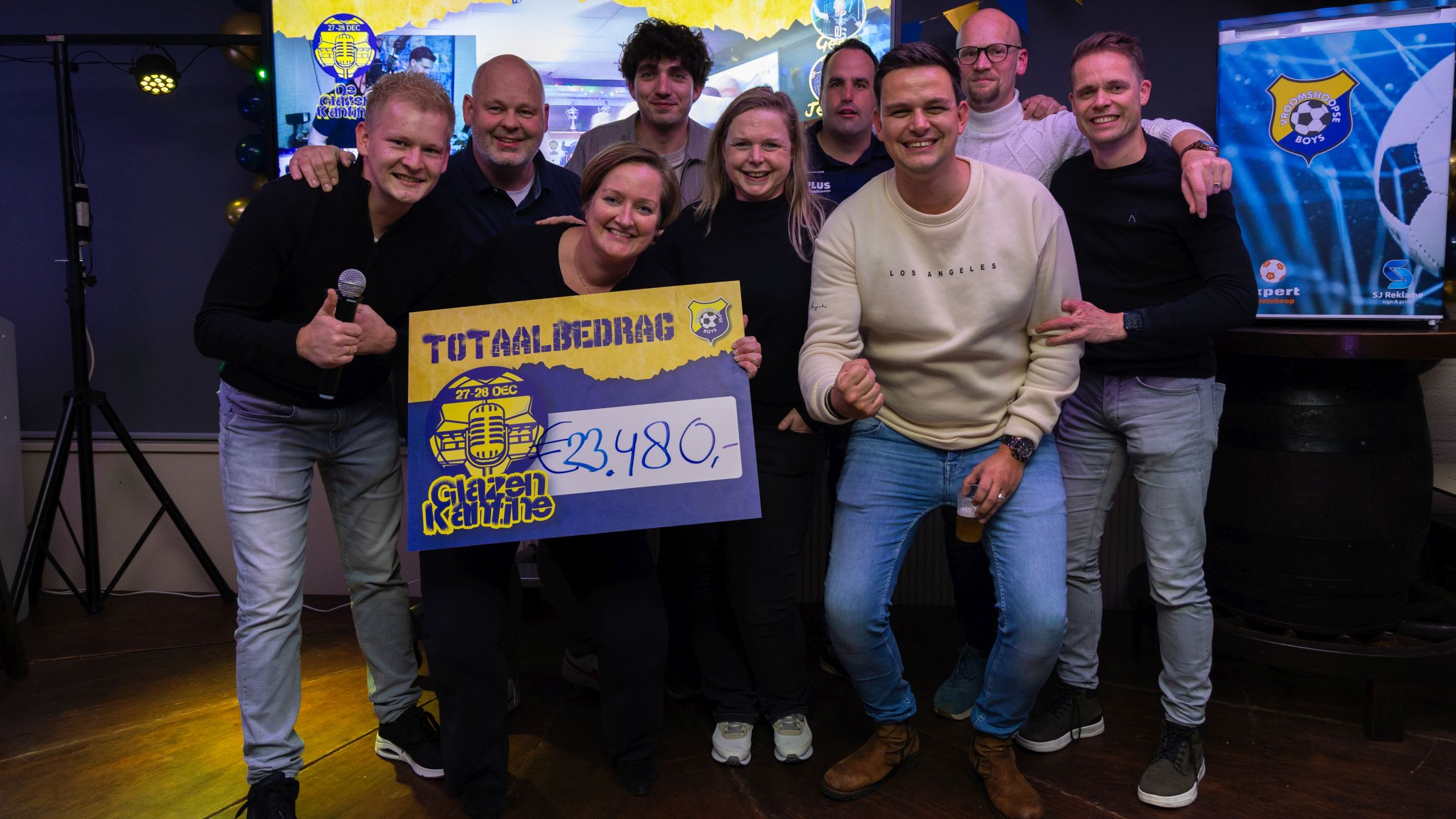 Finale glazen kantine-actie Vroomshoopse Boys scoort met prachtige opbrengst