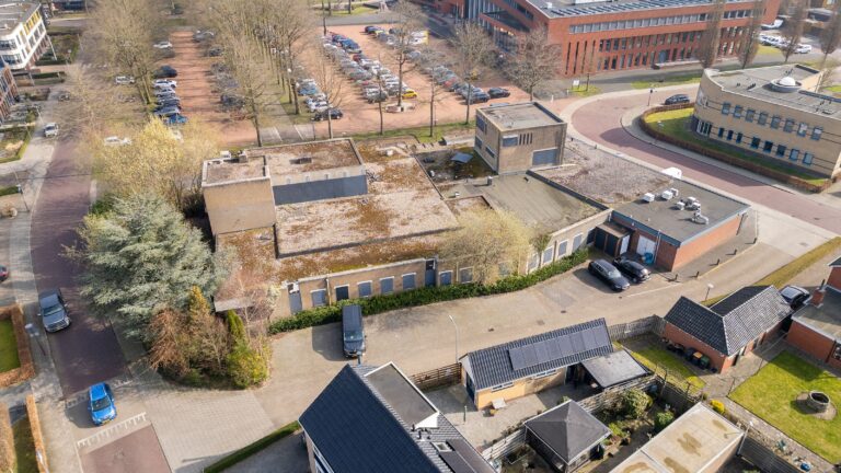 Oude Rabobankgebouw drone
