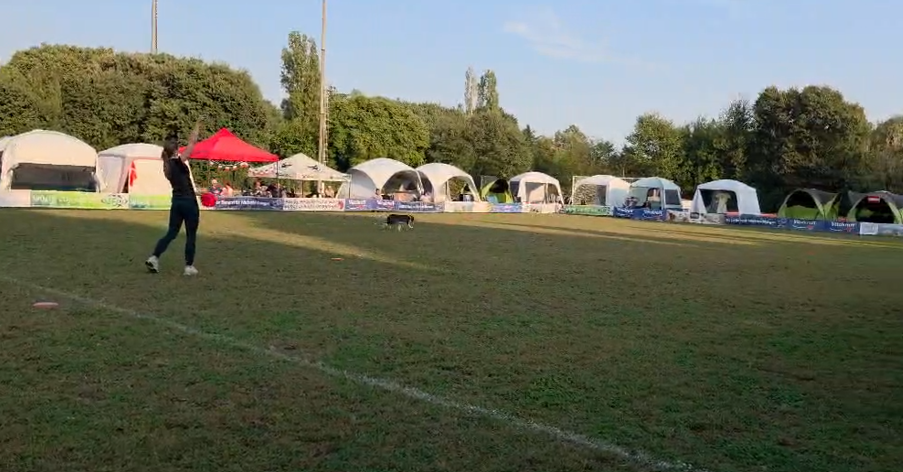 Amy Von Piekartz 2e op WK Dogfrisbee in Milaan